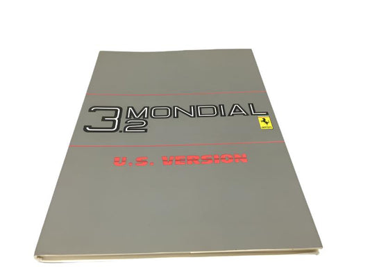 New OEM 1986-1987 Ferrari Mondial 3.2 USA Spec Owners Handbook Manual Cat. 397/85