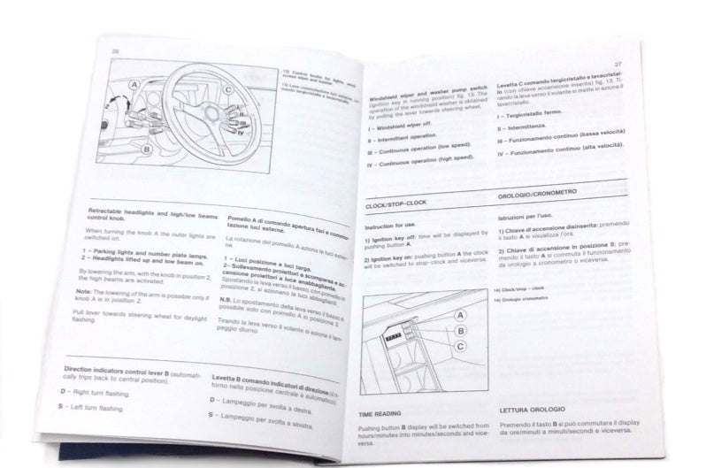 New Reprinted 1987 Ferrari Testarossa Owners Manual Handbook USA Spec