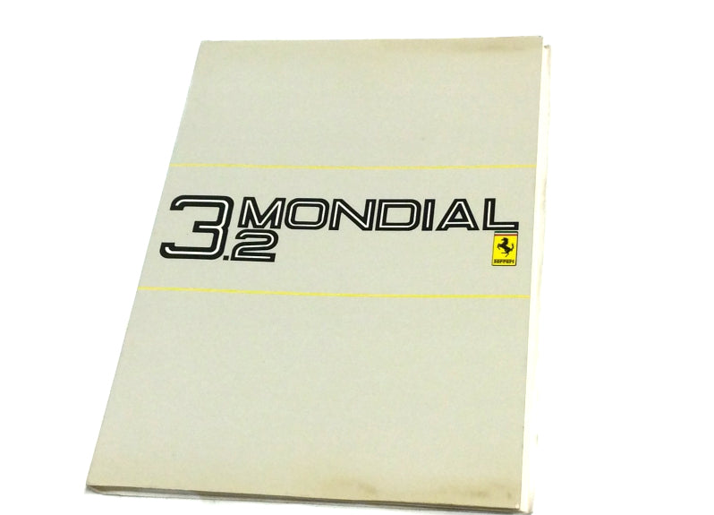 New OEM 1988 Ferrari Mondial 3.2 European Spec Owners Handbook Manual Cat. 474/87