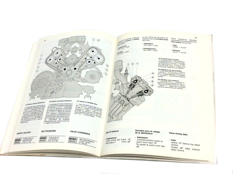 New OEM 1988 Ferrari Mondial 3.2 European Spec Owners Handbook Manual Cat. 474/87