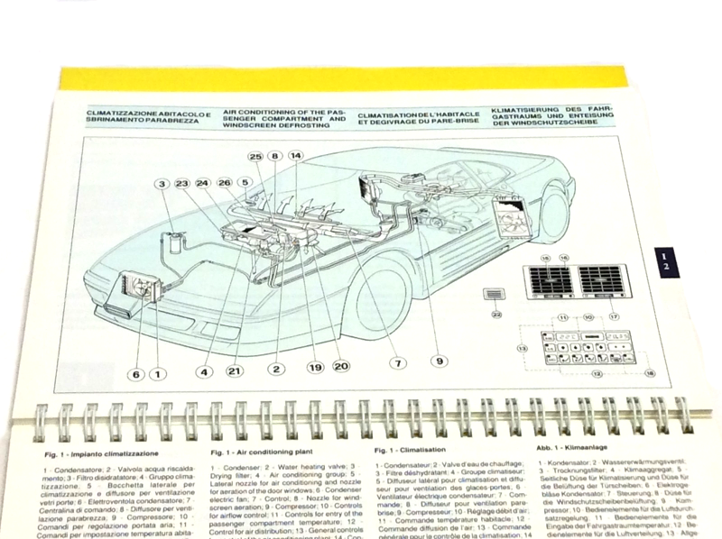 New OEM 1993 Ferrari 348 U.S. Version Owners Handbook Manual Cat. 710/92