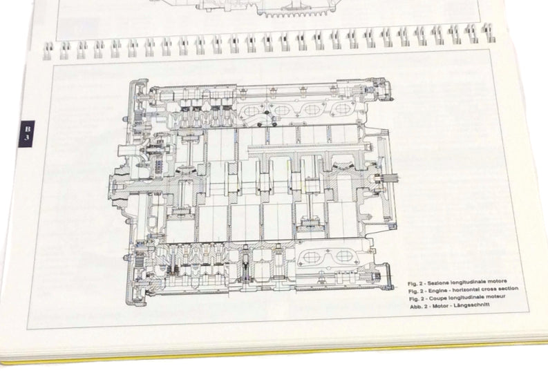 New OEM 1993 Ferrari 512 TR Testarossa Owners Handbook Manual Cat. 711/92