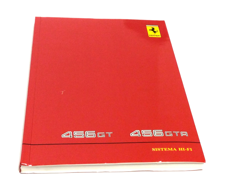 New OEM Ferrari 456 GT, 456 GTA Hi-Fi System Operating Instructions, Part # 95990157