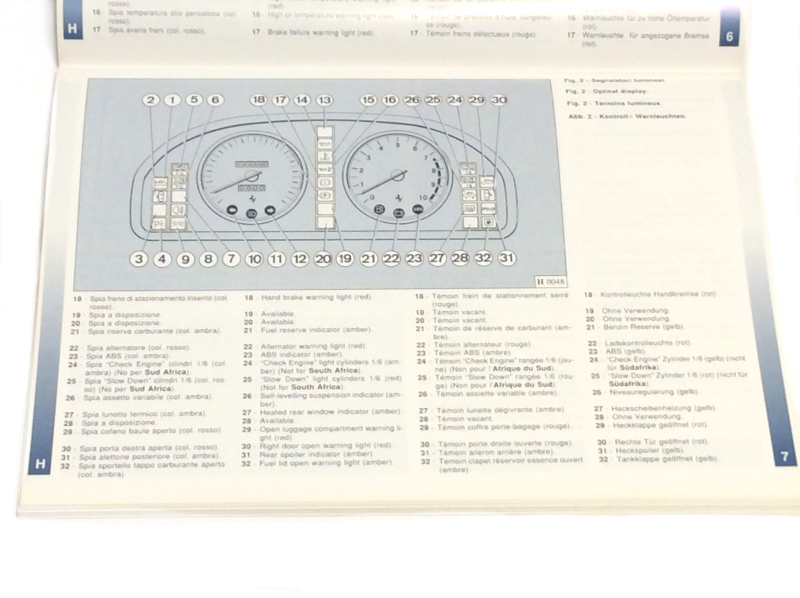 New OEM 1994 Ferrari 456GT Right Hand Drive Spec Owners Manual Handbook - Cat. 912/94