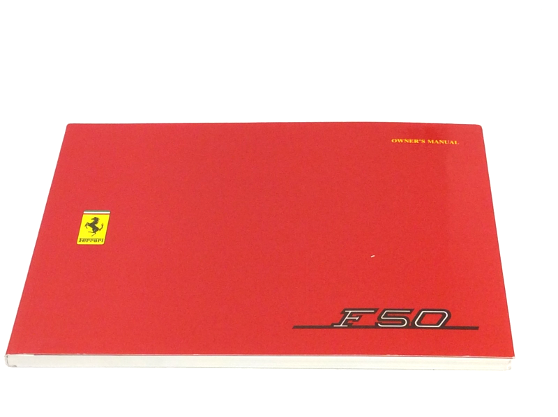 New OEM Ferrari F50 USA Owners Handbook Operating Manual 1st Ed, Cat # 993/95