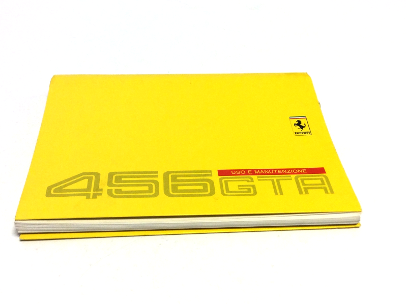 New OEM Ferrari 456 GT/A 1st Edition Owners Manual Handbook - Cat. 1086/96