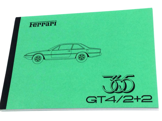 New Reprinted 1973 Ferrari 365 GT4 2+2 Mechanical Parts Catalog