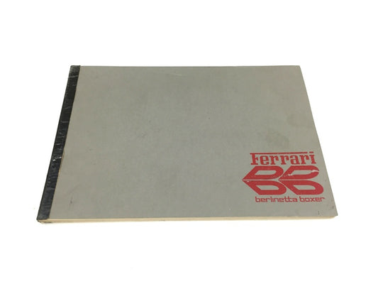 New Reprinted Ferrari 512 BB Berlinetta Boxer Mechanical Parts Catalog