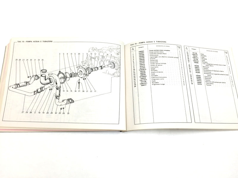 New Reprinted Ferrari 512 BB Berlinetta Boxer Mechanical Parts Catalog
