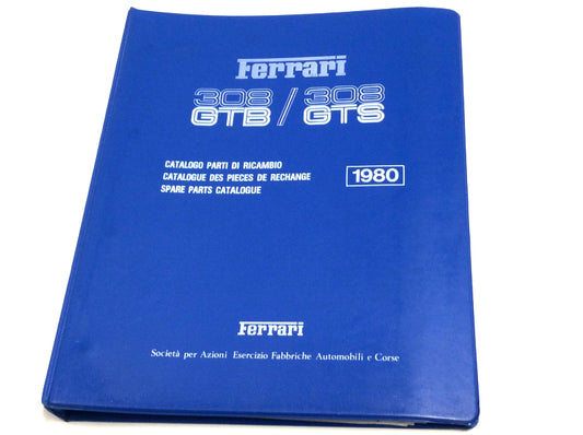 OEM 1980 Ferrari 308GTB - 308GTS European Version Parts Illustration Manual