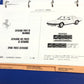 OEM 1980 Ferrari 400 GT - 400 GTA Parts Illustration Manual