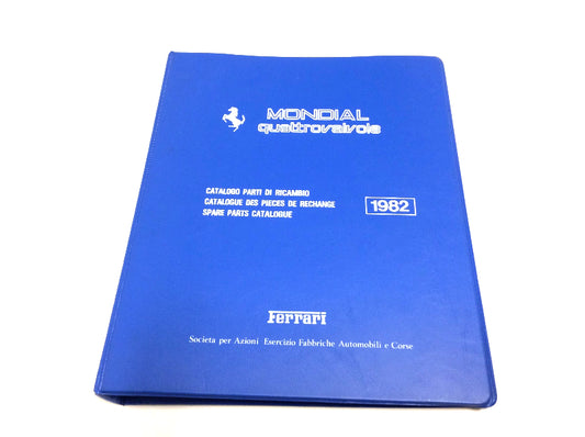 OEM 1982 Ferrari Mondial QV Parts Illustration Manual Marparts Version