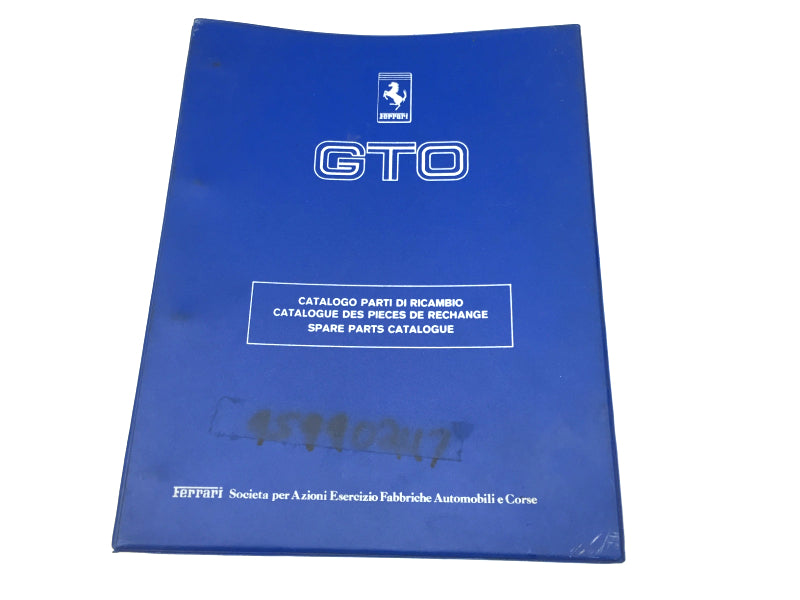 OEM 1985 Ferrari 288 GTO Parts Illustration Manual Empty Binder