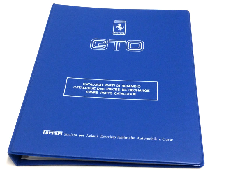 OEM 1985 Ferrari 288 GTO Parts Illustration Manual Complete