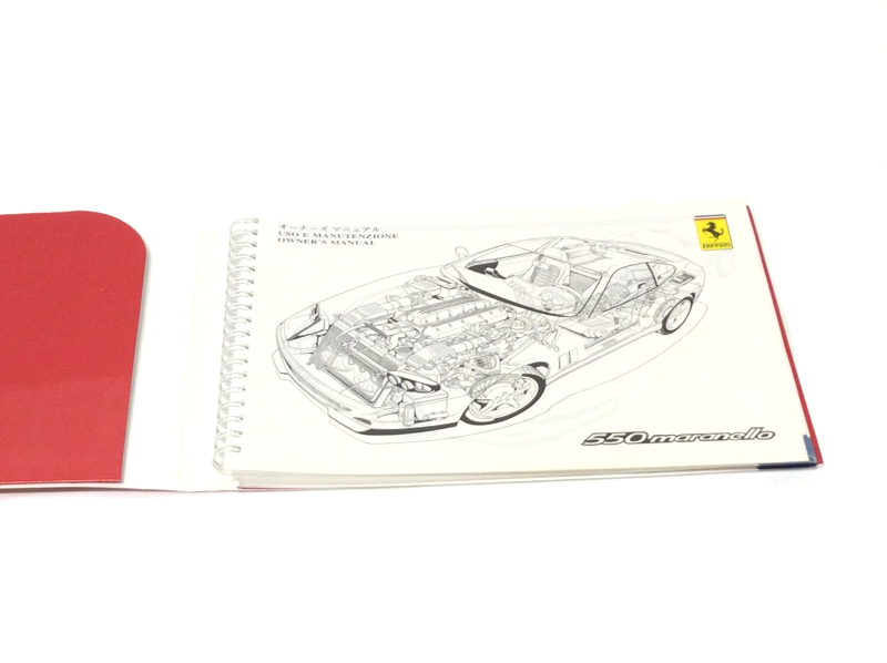 New OEM 1997 Ferrari 550 Maranello Japanese Version Owners Handbook Manual Cat. 1168/97