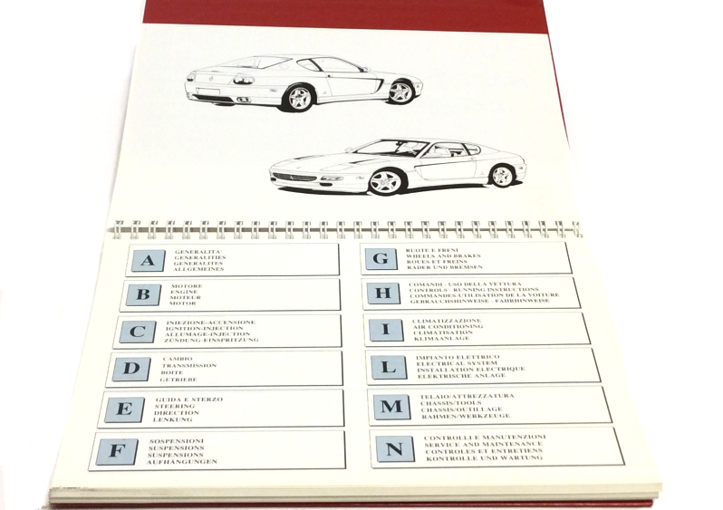 New OEM 1998 Ferrari 456MGTA USA Spec Owners Manual Handbook - Cat. 1191/97