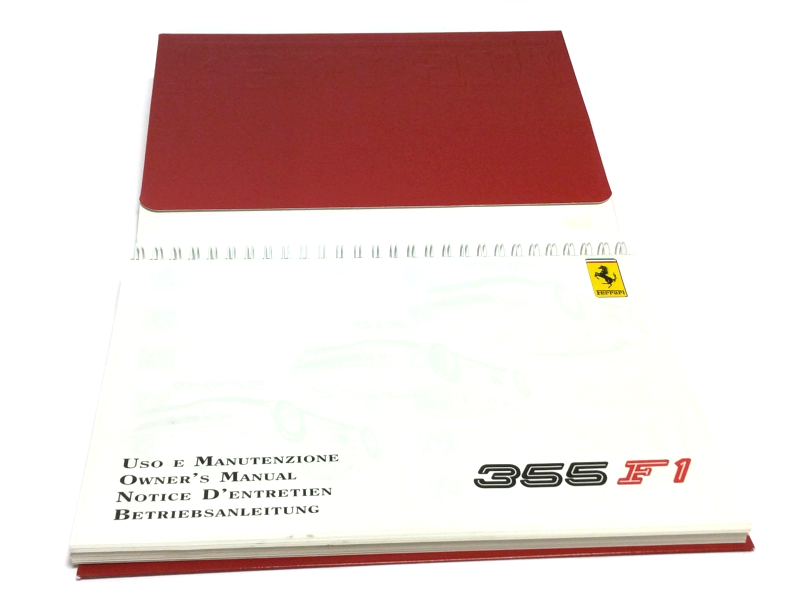 New OEM 1998 Ferrari 355 F1 European Owners Handbook Operating Manual 2nd Ed, Cat # 1234/97