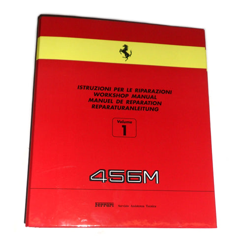 New OEM 1998 Ferrari 456M Workshop Reapir Manual Binder Vol 1