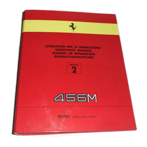 New OEM 1998 Ferrari 456M Workshop Reapir Manual Binder Vol 2