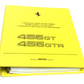 New OEM 1998 Ferrari 456 GT/GTA Yellow Bindered Parts Illustrations Manual, Cat #1395/98