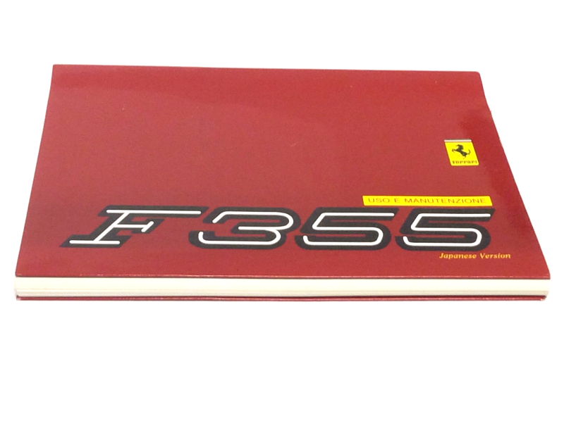 New OEM 1998 Ferrari F 355 Japanese Owners Handbook Operating Manual 1st ed, Cat # 1400/98