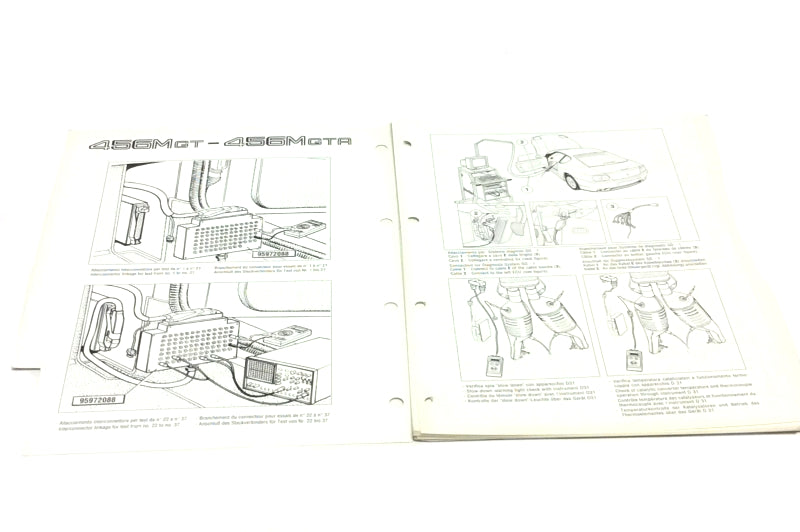 New OEM Ferrari M5.2 Bosch Motronic Diagnosis Workshop Manual Inserts #25