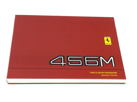 New OEM 1999 Ferrari 456MGTA Japanese Spec 1st Edition Owners Manual Handbook - Cat. 1420/98