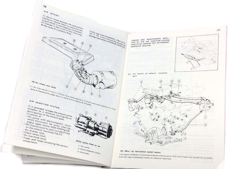 New Reprinted Ferrari Dino 246GT USA Supplemental Owners Manual Handbook