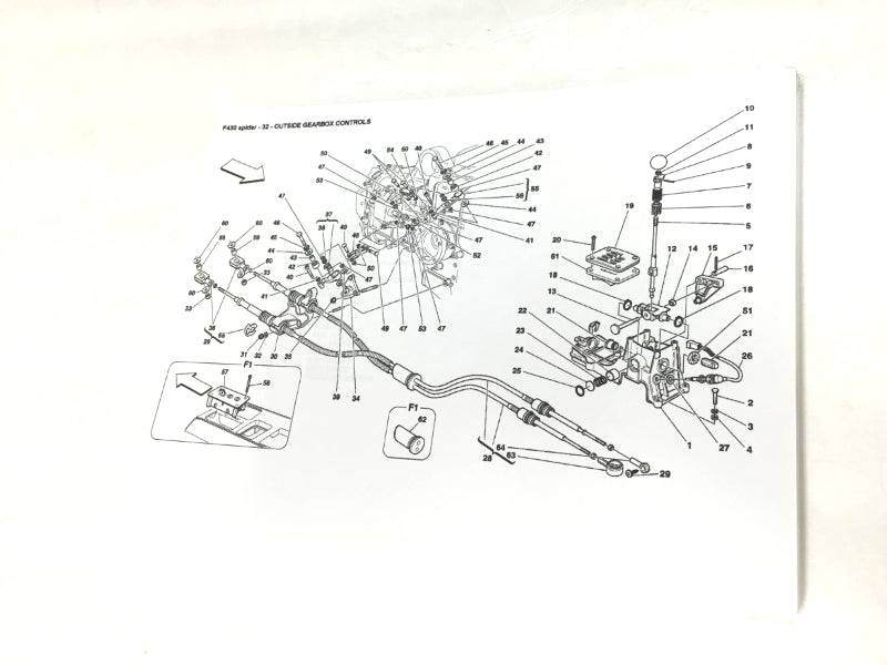 New 2005 Ferrari F430 Spider Mechanical  & Coachwork Parts Illustrations Manual