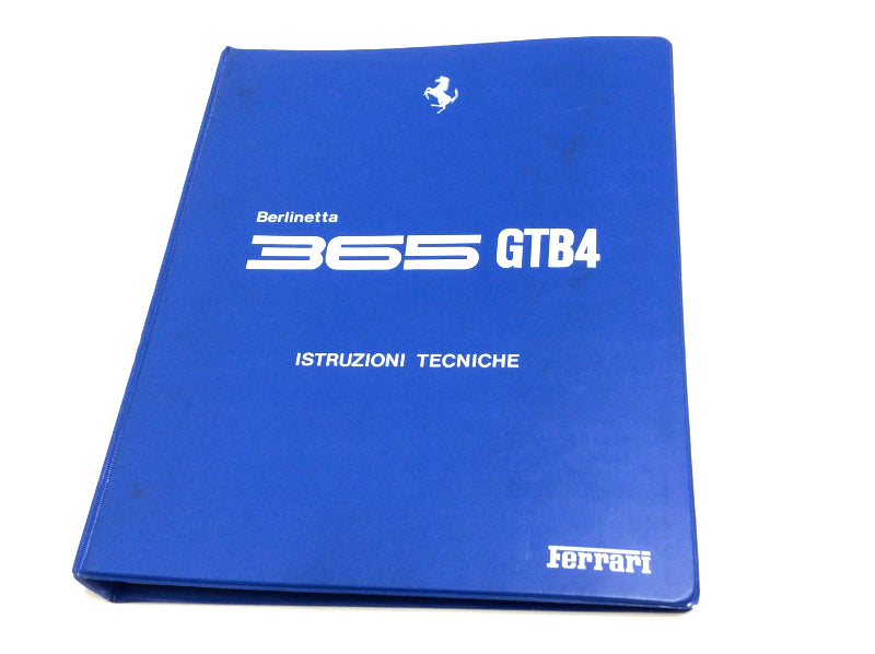 OEM FerrarI 365 GTB4 Workshop Technical Repair Manual (Marparts Version) Italian