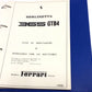 OEM FerrarI 365 GTB4 Workshop Technical Repair Manual (Marparts Version) Italian