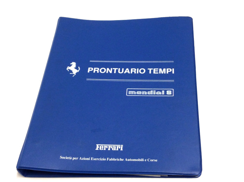 OEM 1981 Ferrari Mondial 8 Service Times Illustration Manual (Marparts Version)