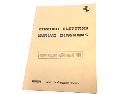 OEM 1981 Ferrari Mondial 8 Electrical Wiring Schematics Manual Cat # 223/81