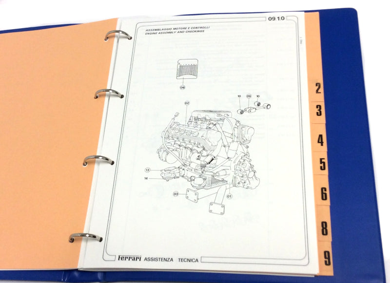 OEM 1986 Ferrari Mondial 3.2 Service Times Illustration Manual  (Marparts Version)