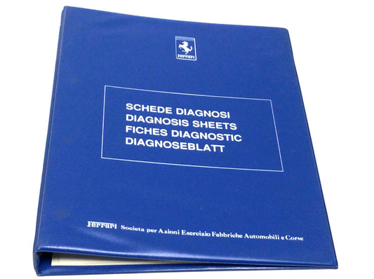 New OEM Ferrari Volume 1 Diagnosis Workshop Manual Blue Binder Inserts - Sections 1,3,4,5,6