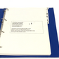 New OEM Ferrari Volume 1 Diagnosis Workshop Manual Blue Binder Inserts - Sections 1,3,4,5,6