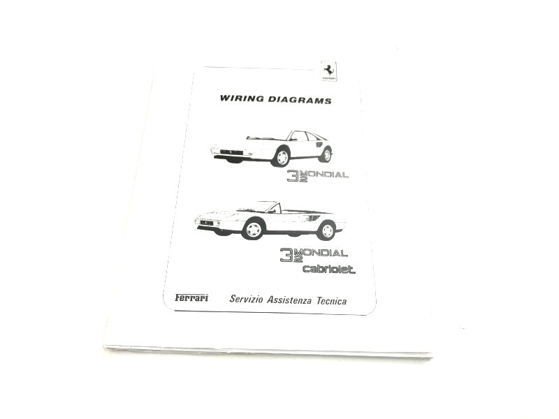 New Reprinted Ferrari Mondial 3.2 Wiring Schematics Cat. # 488/87 (95990858)