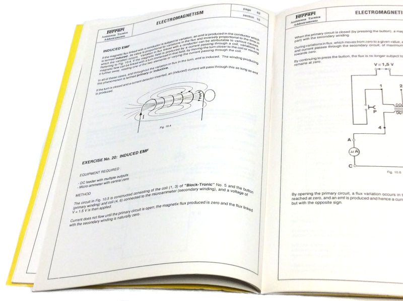 OEM 1989 Ferrari Concepts & Practical Applications Electronics Manual, Cat #555/89 (English)