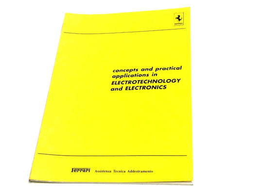 OEM 1989 Ferrari Concepts & Practical Applications Electronics Manual, Cat #555/89 (English)