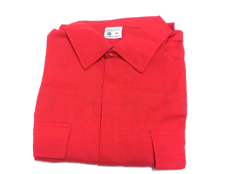 New OEM Ferrari Factory TOMA Branded Workers Uniform Red Shirt - Size 46-52 ( S -M)