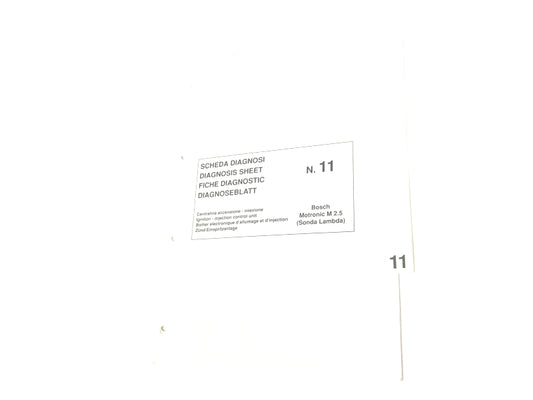 New OEM Ferrari F355 Motronic M2.7 Ignition Injection Control Unit Diagnosis Workshop Manual Inserts #19