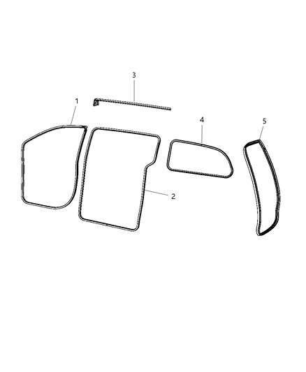 Weatherstrip Sliding Door Secondary