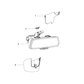 New 2013-2015 Fits Chrysler 1500 Interior Inside Rear View Mirror - Part # 68104884AA