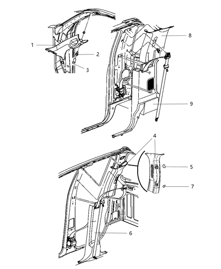 Panel B Pillar Upper Trim