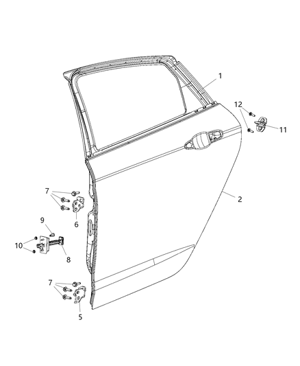 Panel Rear Door Outer