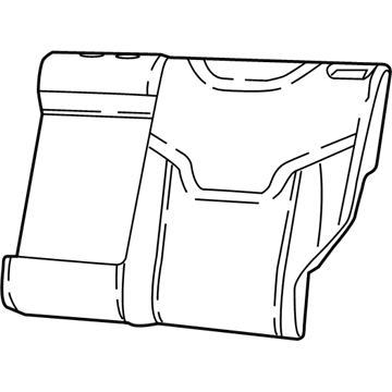 New 2022-2023 Fits Chrysler Caliber, Compass, Patriot Cover-Rear Seat Back - Part # 7JK25DX9AA
