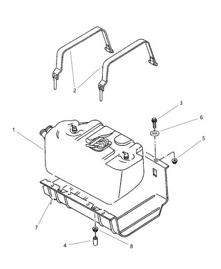 New 1984-1991 Fits Chrysler Grand Cherokee Nut-Hexagon - Part # J4003587