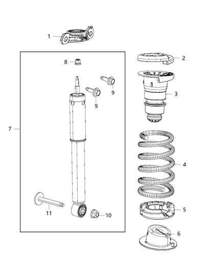 Shock Absorber Kit Suspension Rear