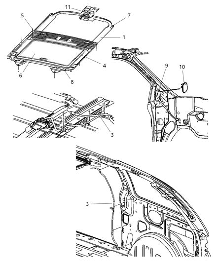 Channel Sunroof Drain