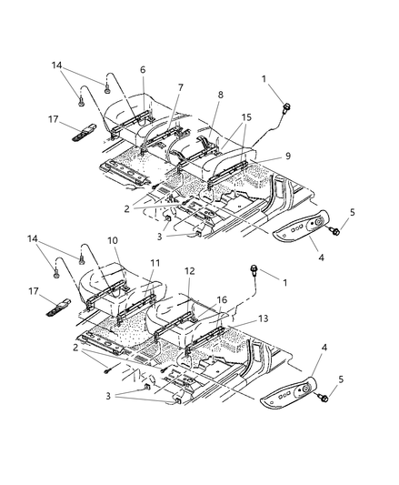 Adjuster Manual Seat Bucket Seats